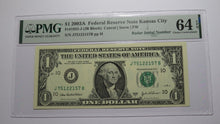 Load image into Gallery viewer, 2 $1 2001 &amp; 2003 Matching Radar Serial Numbers Federal Reserve Bank Note Bills
