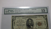 Load image into Gallery viewer, $5 1929 Good Thunder Minnesota MN National Currency Bank Note Bill Ch #11552 PMG