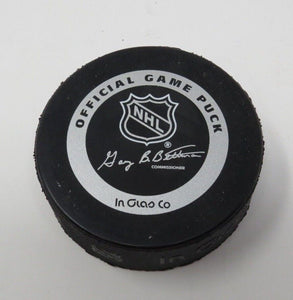 2001 San Jose Sharks Official Bettman Game Puck! Not Used 10th Anniversary Logo