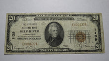 Load image into Gallery viewer, $20 1929 Deep River Connecticut CT National Currency Bank Note Bill Ch. #1139