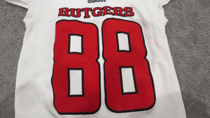 2017 Brendan Bordner Rutgers Scarlet Knights Game Used Worn NCAA Football Jersey
