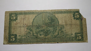 $5 1902 Nevada Missouri MO National Currency Bank Note Bill! Ch. #3959 RARE!