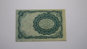 1874 $.10 Fifth Issue Fractional Currency Obsolete Bank Note Bill VF+ Condition