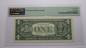 $1 1969 Radar Serial Number Federal Reserve Currency Bank Note Bill PMG UNC63EPQ