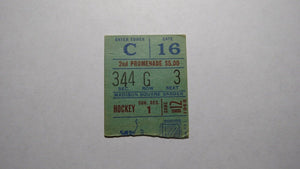 December 1, 1968 New York Rangers Vs. Toronto Maple Leafs Hockey Ticket Stub!