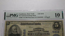Load image into Gallery viewer, $5 1902 Castleton New York NY National Currency Bank Note Bill! Ch. #5816 PMG