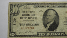 Load image into Gallery viewer, $10 1929 Deep River Connecticut CT National Currency Bank Note Bill Ch. #1139