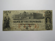 Load image into Gallery viewer, $5 1855 Providence Rhode Island RI Obsolete Currency Bank Note Bill Republic!