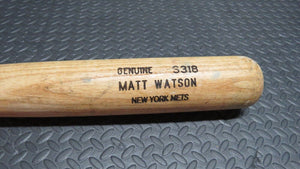 Matt Watson New York Mets Game Used Signed Louisville Slugger MLB Baseball Bat