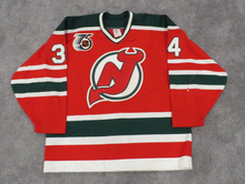 Load image into Gallery viewer, 1991-92 Jim Dowd New Jersey Devils NHL Debut Game Used Worn Hockey Jersey! Brown