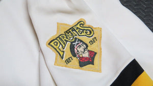 1987 Sid Bream Pittsburgh Pirates Game Used Worn MLB Baseball Jersey! Great Use!