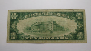 $10 1929 Cleveland Ohio OH National Currency Note Federal Reserve Bank Note Fine