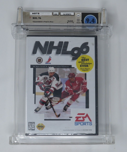 New NHL '96 Hockey Sega Genesis Factory Sealed Video Game Wata Graded 9.4 A