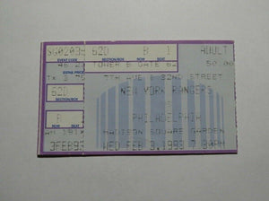 February 3, 1993 New York Rangers Vs Philadelphia Flyers NHL Hockey Ticket Stub