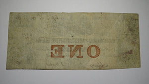 $1 1854 Memphis Tennessee TN Obsolete Currency Bank Note Bill! Farmers Merchants