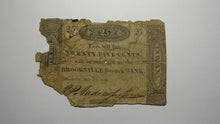 Load image into Gallery viewer, 1818 $.25 Brookville Indiana IN Fractional Currency Obsolete Note! Branch Bank