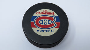 1990's Montreal Canadiens NHL Official Collectible InGlasco Vintage Hockey Puck