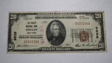 Load image into Gallery viewer, $20 1929 Phelps New York NY National Currency Bank Note Bill Ch. #9839 RARE!