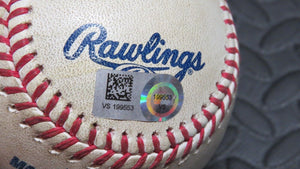 2020 Jesus Aguilar Miami Marlins Game Used RBI MLB Baseball! Asher Wojciechowski