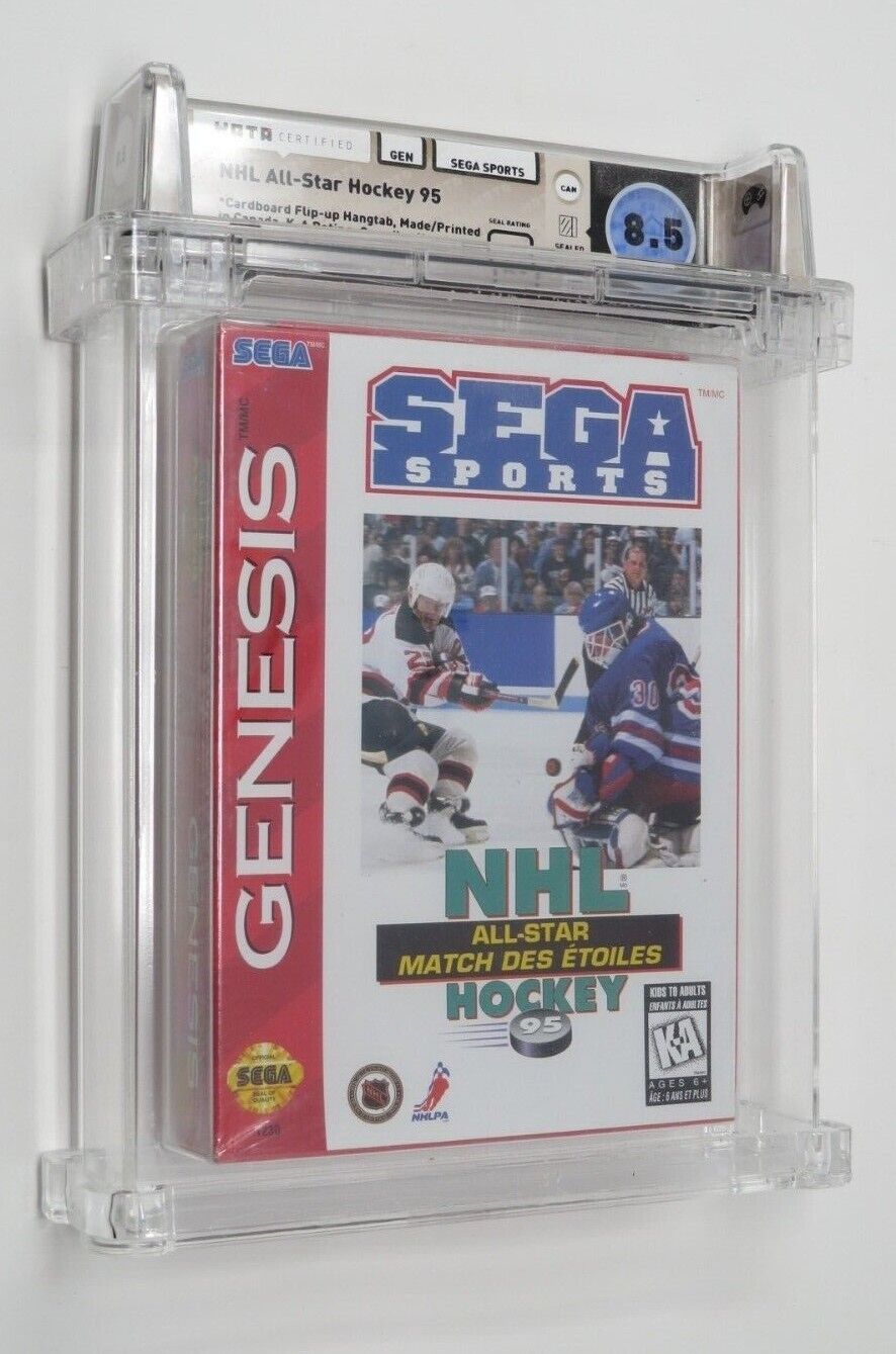New NHL All Star Hockey '95 Sega Genesis Sealed Video Game Wata Graded 8.5 A+