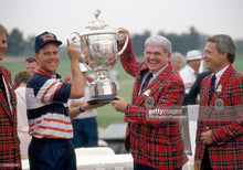 Load image into Gallery viewer, 1989 Payne Stewart PGA Championship Match Used Worn Chicago Bears Hat! Trophy