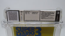Load image into Gallery viewer, Super Mario Brothers 3 Complete In Box Nintendo Video Game Wata Graded 7.0 CIB