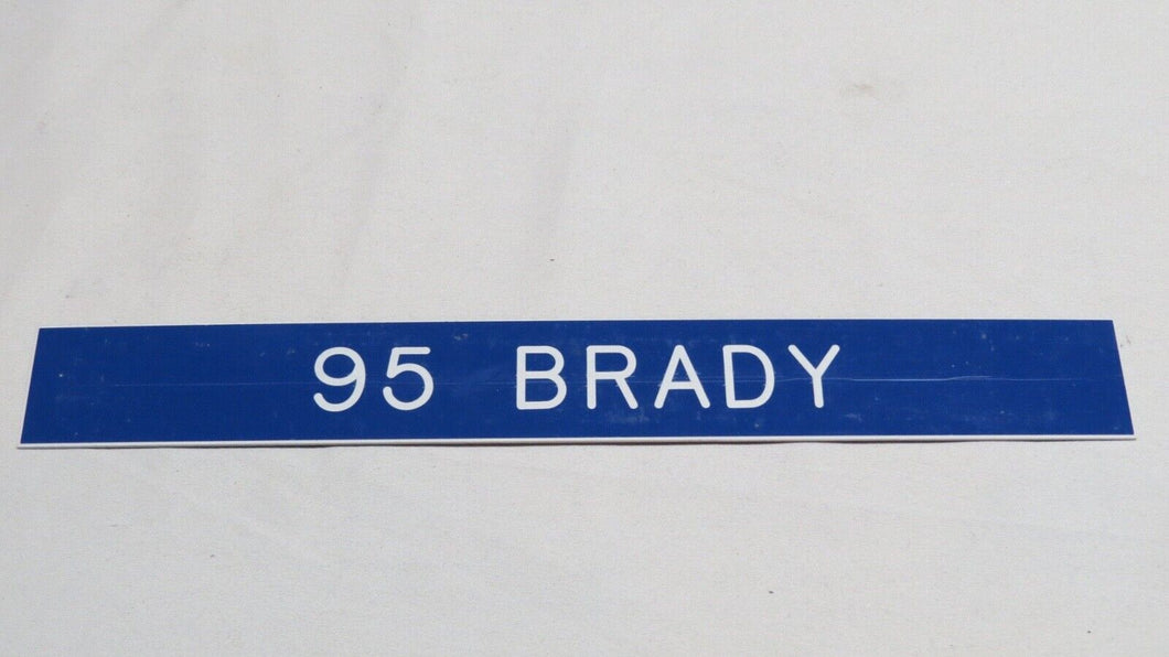 1993 Jeff Brady Los Angeles Rams Game Used NFL Locker Room Nameplate Kentucky