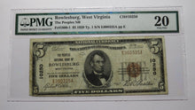 Load image into Gallery viewer, $5 1929 Rowlesburg West Virginia WV National Currency Bank Note Bill! Ch. #10250