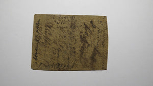 1761 Twenty Shillings North Carolina NC Colonial Currency Note Bill! RARE 20s!