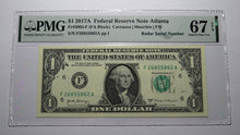 Load image into Gallery viewer, $1 2017 Radar Serial Number Federal Reserve Currency Bank Note Bill! PMG UNC67