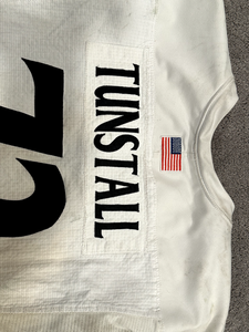 2022 James Tunstall Cincinnati Bearcats Fenway Bowl Game Used Worn NCAA Jersey