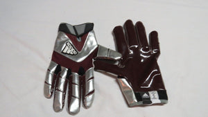 2017 Mississippi State Bulldogs NCAA Game Used Worn ADIDAS Football Gloves!