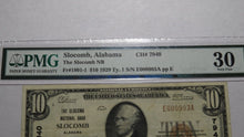 Load image into Gallery viewer, $10 1929 Slocomb Alabama AL National Currency Bank Note Bill Ch. #7940 VF30 PMG!