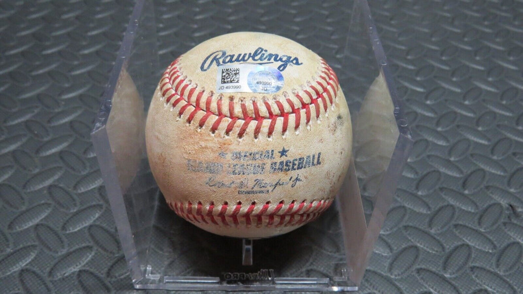 2020 Dexter Fowler St. Louis Cardinals Ground Out Game Used MLB Baseball!