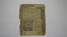 Load image into Gallery viewer, 1776 One Shilling Three Pence Connecticut Colonial Currency Note Bill! RARE 1s3d