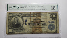 Load image into Gallery viewer, $10 1902 Downers Grove Illinois IL National Currency Bank Note Bill Ch. #9725