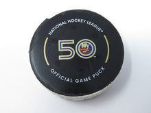 Load image into Gallery viewer, 2022-23 New York Islanders Vs. NY Rangers Game Used NHL Puck! Sorokin Shutout