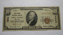 Load image into Gallery viewer, $10 1929 Port Henry New York NY National Currency Bank Note Bill Ch. #4858 RARE!