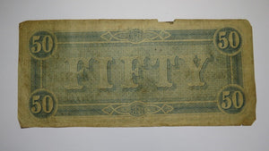 $50 1864 Richmond Virginia VA Confederate Currency Bank Note Bill RARE T66