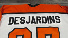 Load image into Gallery viewer, 1996-97 Eric Desjardins Philadelphia Flyers Game Used Worn NHL Hockey Jersey
