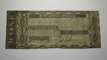Load image into Gallery viewer, $5 1823 Hallowell Maine ME Obsolete Currency Bank Note Bill! Kennebec Bank RARE!
