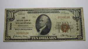 $10 1929 Wilmerding Pennsylvania PA National Currency Bank Note Bill Ch. #5000!