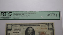 Load image into Gallery viewer, $10 1929 Millville New Jersey NJ National Currency Bank Note Bill #1270 VF! PCGS