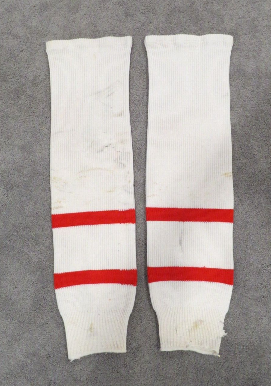 1984 Canada Cup Michel Goulet Team Canada Game Hockey Socks HOF RARE! NHL