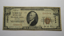 Load image into Gallery viewer, $10 1929 Brasher Falls New York NY National Currency Bank Note Bill #10943 FINE