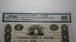 $1 1823 Catskill New York NY Obsolete Currency Bank Note Bill! Reprint UNC66EPQ