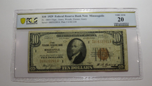Load image into Gallery viewer, $10 1929 Minneapolis Minnesota National Currency Note Federal Reserve Bank Note