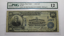 Load image into Gallery viewer, $10 1902 Cohoes New York NY National Currency Bank Note Bill #1347 PMG Fine