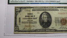 Load image into Gallery viewer, $20 1929 Cedarhurst New York NY National Currency Bank Note Bill #11854 VF25 PMG