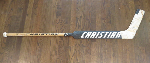 1991-92 Jon Casey Minnesota North Stars Game Used Christian Hockey Goalie Stick